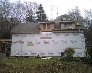 Roof shingles are on…screen porch in progress!